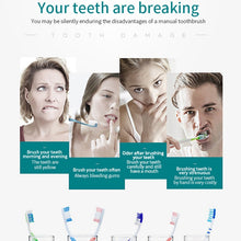 Load image into Gallery viewer, Rechargeable Ultrasonic Soft Bristle Electrical Toothbrushes Flosser 6 Gear With 4 Brushes
