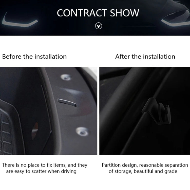 For Tesla Model Y Front Trunk Storage Hook Car Storage Hook Modification Accessories, Front Trunk Hook
