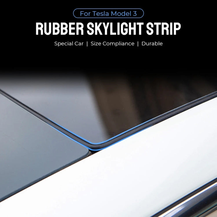 For Tesla Model 3 3m Skylight Sealing Waterproof Strips Windshield Noise Reduction Sound Isolation Ring
