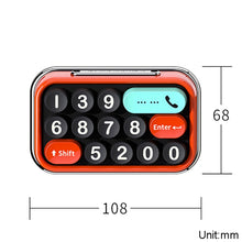 Load image into Gallery viewer, bbdd Keyboard Modeling Moving Number Plate Car Temporary Parking License Card