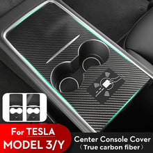 Load image into Gallery viewer, For Tesla Model 3 / Y Carbon Fiber Center Panel Protective Film Anti-Scratch Car Interior, Light, Matte