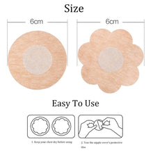 Load image into Gallery viewer, 10pcs /Pack Disposable Anti-Bump Invisible Breathable Breast Patch, Flower, Round
