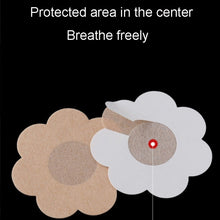 Load image into Gallery viewer, 10pcs /Pack Disposable Anti-Bump Invisible Breathable Breast Patch, Flower, Round