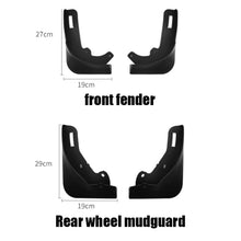 Load image into Gallery viewer, For Tesla Model Y Car Punch-Free Front And Rear Wheel Soft Rubber Mudguards, Matte Black, Carbon Fiber