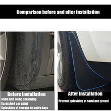 Load image into Gallery viewer, For Tesla Model Y Car Punch-Free Front And Rear Wheel Soft Rubber Mudguards, Matte Black, Carbon Fiber