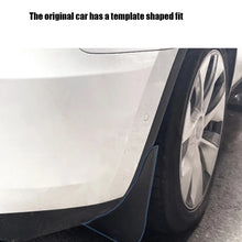 Load image into Gallery viewer, For Tesla Model Y Car Punch-Free Front And Rear Wheel Soft Rubber Mudguards, Matte Black, Carbon Fiber