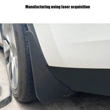 Load image into Gallery viewer, For Tesla Model Y Car Punch-Free Front And Rear Wheel Soft Rubber Mudguards, Matte Black, Carbon Fiber