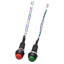 Load image into Gallery viewer, 2pcs Car Modification Horn Switch Universal Button Modification Small Switch, Red Button, Green Button