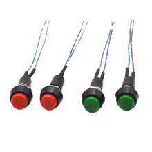Load image into Gallery viewer, 2pcs Car Modification Horn Switch Universal Button Modification Small Switch, Red Button, Green Button