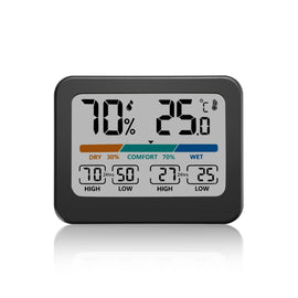 Indoor Temperature And Humidity Monitor LCD Digital Thermometer Hygrometer Weather Station, 324
