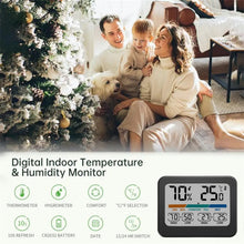 Load image into Gallery viewer, Indoor Temperature And Humidity Monitor LCD Digital Thermometer Hygrometer Weather Station, 324