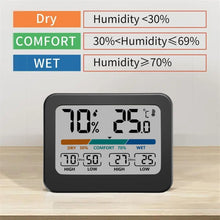 Load image into Gallery viewer, Indoor Temperature And Humidity Monitor LCD Digital Thermometer Hygrometer Weather Station, 324