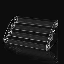 Load image into Gallery viewer, Acrylic Nail Polish Display Rack Transparent Ladder Stand Cosmetic Essential Oil Bottle Holder, 2 Layers, 3 Layers, 4 Layers, 5 Layers, 6  Layers, 7 Layers