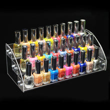 Load image into Gallery viewer, Acrylic Nail Polish Display Rack Transparent Ladder Stand Cosmetic Essential Oil Bottle Holder, 2 Layers, 3 Layers, 4 Layers, 5 Layers, 6  Layers, 7 Layers