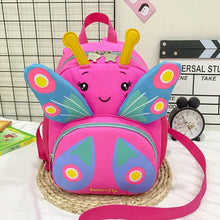 Load image into Gallery viewer, Children Schoolbag Shoulder Bag Girls Cute Cartoon Butterfly Backpack