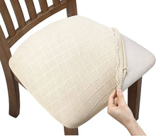 Load image into Gallery viewer, Diamond Plaid Jacquard Chair Cushion Cover Hotel Restaurant Dining Table Chair Cover