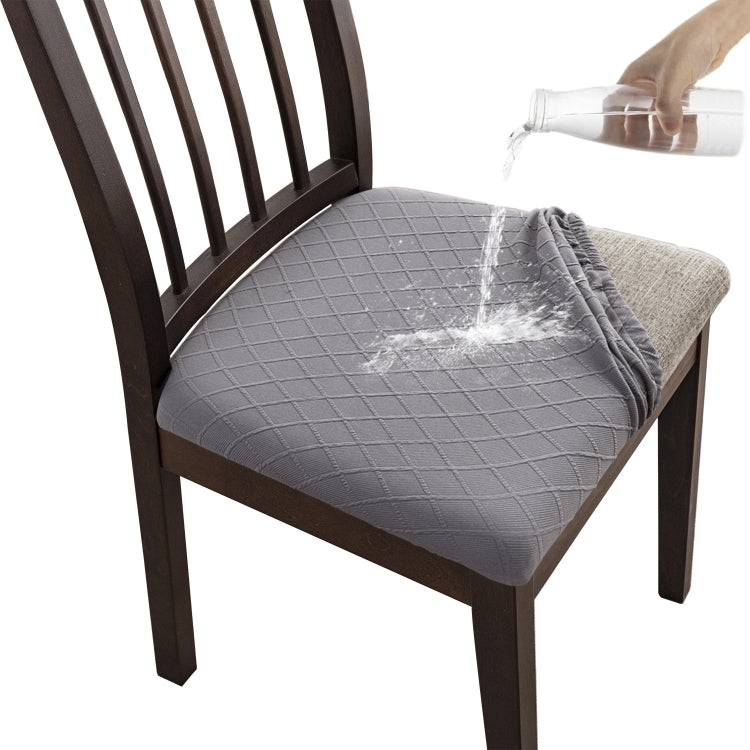 Diamond Plaid Jacquard Chair Cushion Cover Hotel Restaurant Dining Table Chair Cover