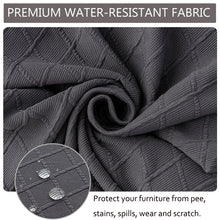 Load image into Gallery viewer, Diamond Plaid Jacquard Chair Cushion Cover Hotel Restaurant Dining Table Chair Cover