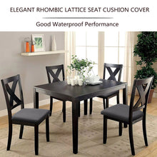 Load image into Gallery viewer, Diamond Plaid Jacquard Chair Cushion Cover Hotel Restaurant Dining Table Chair Cover