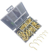 Load image into Gallery viewer, 75pcs /Box Screw-in Ceiling Hook Set Home Storage Wall Cup Hook Lamp Hook