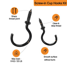 Load image into Gallery viewer, 75pcs /Box Screw-in Ceiling Hook Set Home Storage Wall Cup Hook Lamp Hook