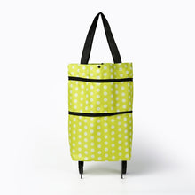 Load image into Gallery viewer, 2 In 1  Oxford Cloth Shopping Bag Foldable Shopping Trolley Cart