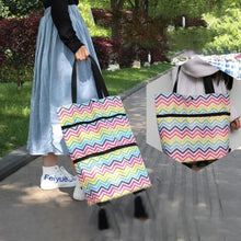 Load image into Gallery viewer, 2 In 1  Oxford Cloth Shopping Bag Foldable Shopping Trolley Cart