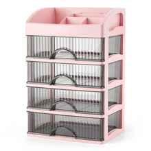 Load image into Gallery viewer, Desktop Drawer Organizer Multi-Layer Cosmetic Jewelry Box Stationery Multi-Functional Organizer, 5 Layer White Drawer (White), 5 Layer Black Drawer (White), 5 Layer Black Drawer (Pink), 4 Layer White Drawer (White), 4 Layer Black Drawer (White)        ...