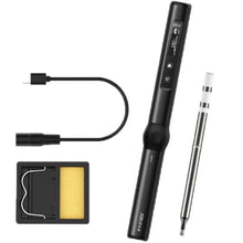 Load image into Gallery viewer, FNIRSI 4pcs/ Set Mini Soldering Station Digital Display Constant Temperature Smart Soldering Iron, Blue Standard BC2, Black Standard BC2, Blue Standard 6 Heads, Black Standard 6 Heads