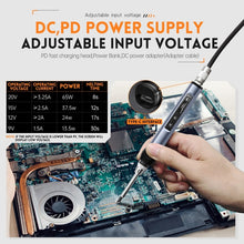 Load image into Gallery viewer, FNIRSI 4pcs/ Set Mini Soldering Station Digital Display Constant Temperature Smart Soldering Iron, Blue Standard BC2, Black Standard BC2, Blue Standard 6 Heads, Black Standard 6 Heads