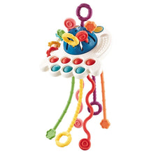 Load image into Gallery viewer, Baby Puzzle Fun Finger Pumping Toys Enlightenment Early Teaching Toys, Octopus (Blue), Octopus (Red), Cartoon Crab (Orange), Cartoon Crab (Green), Rocket (Blue), Rocket (Red), Flying Sword (Red), Flying Sword (White), Crab, Space Ship, Mobile Phone Rab...