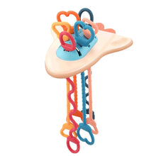 Load image into Gallery viewer, Baby Puzzle Fun Finger Pumping Toys Enlightenment Early Teaching Toys, Octopus (Blue), Octopus (Red), Cartoon Crab (Orange), Cartoon Crab (Green), Rocket (Blue), Rocket (Red), Flying Sword (Red), Flying Sword (White), Crab, Space Ship, Mobile Phone Rab...