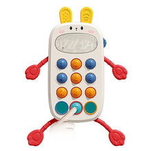 Load image into Gallery viewer, Baby Puzzle Fun Finger Pumping Toys Enlightenment Early Teaching Toys, Octopus (Blue), Octopus (Red), Cartoon Crab (Orange), Cartoon Crab (Green), Rocket (Blue), Rocket (Red), Flying Sword (Red), Flying Sword (White), Crab, Space Ship, Mobile Phone Rab...