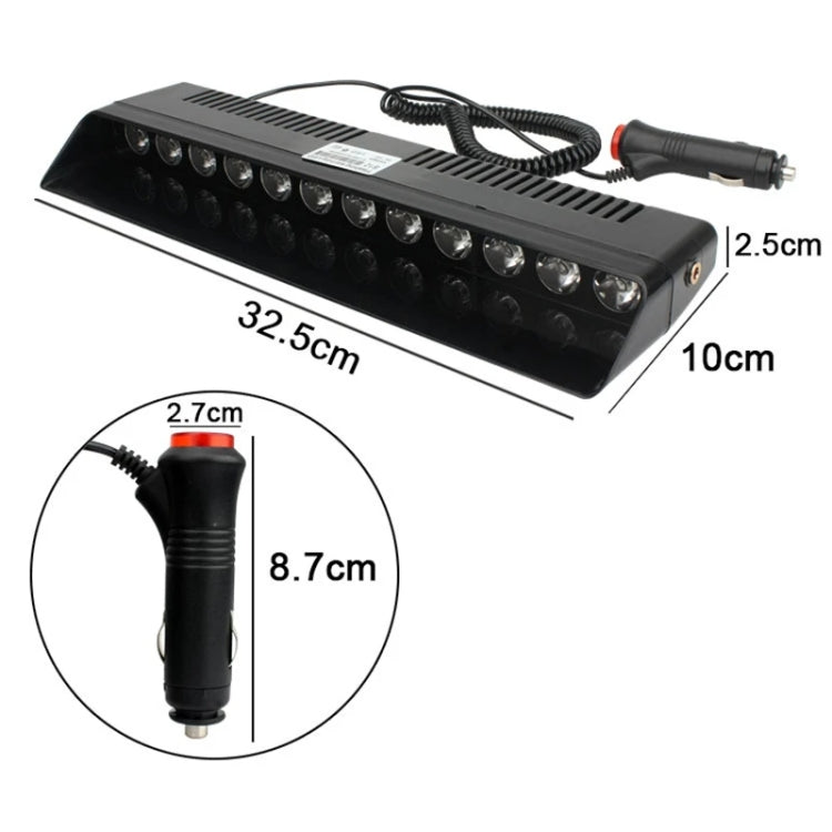 12 LED Car Front Suction Cup High Brightness Strobe Light