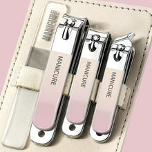 Load image into Gallery viewer, 4pcs /Set Stainless Steel Nail Knife Set Household Portable Rotating Bag Nail Cutting Tool, Light Pink, Matcha Green, Dark Green