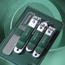 Load image into Gallery viewer, 4pcs /Set Stainless Steel Nail Knife Set Household Portable Rotating Bag Nail Cutting Tool, Light Pink, Matcha Green, Dark Green