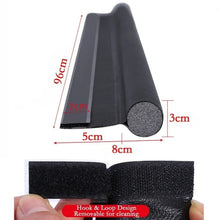 Load image into Gallery viewer, Door Bottom Seal Strip Door Seam Soundproof Windproof Sticker Door Foot Down Gap Self-Adhesive Blocking Strip, Unilateral Brown, Unilateral Black, Unilateral Gray