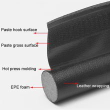 Load image into Gallery viewer, Door Bottom Seal Strip Door Seam Soundproof Windproof Sticker Door Foot Down Gap Self-Adhesive Blocking Strip, Unilateral Brown, Unilateral Black, Unilateral Gray