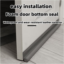 Load image into Gallery viewer, Door Bottom Seal Strip Door Seam Soundproof Windproof Sticker Door Foot Down Gap Self-Adhesive Blocking Strip, Unilateral Brown, Unilateral Black, Unilateral Gray