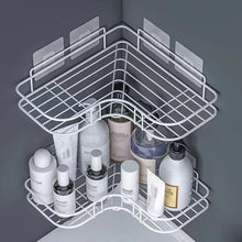 Load image into Gallery viewer, Punch-free Bathroom Triangle Storage Rack Multifunctional Wall Hanging Bracket, Triangle (White), Triangle (Black)