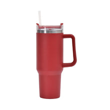 Load image into Gallery viewer, 40oz Car Cup Double-Layer Vacuum Cup With Straw Handle Stainless Steel Thermos Cup