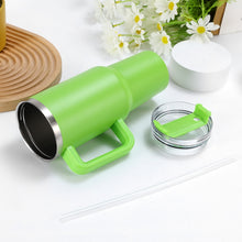 Load image into Gallery viewer, 40oz Car Cup Double-Layer Vacuum Cup With Straw Handle Stainless Steel Thermos Cup