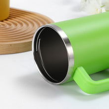 Load image into Gallery viewer, 40oz Car Cup Double-Layer Vacuum Cup With Straw Handle Stainless Steel Thermos Cup