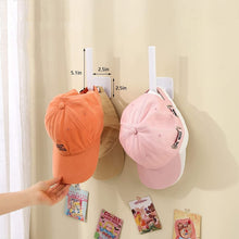 Load image into Gallery viewer, 2pcs Baseball Hat Wall Self-Adhesive Hanging Shelf Rack Hook, Black, White