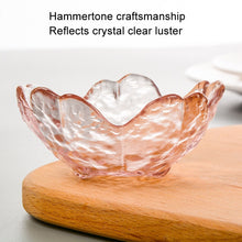 Load image into Gallery viewer, 5pcs /Set Hammer Glass Cherry Blossom Dish House Sauce Plate Small Dish, Pink, Gold Edge Pink, Transparent