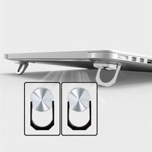 Load image into Gallery viewer, 1pair Metal Laptop Invisible Stand Mini Desktop Heightening Cooling Rack Folding Keyboard Stand