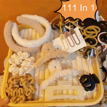 Load image into Gallery viewer, Combination Hair Accessories Grab Clip Hair Ring Set Simple Temperament Headband, 111 In 1, 31 In 1, 67 In 1