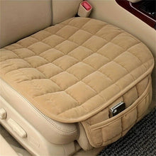 Load image into Gallery viewer, Car Winter Backless Plush Non-slip Non-binding Seat Cushion, Front Row Beige, Front Row Red, Front Row Black, Front Row Coffee