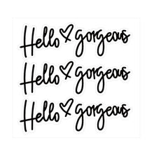 Load image into Gallery viewer, Hello gorgeous Car Stickers Inverted Rear Mirror Glass Sticker, Hello gorgeous