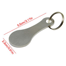 Load image into Gallery viewer, Metal Key Ring Shopping Trolley Tokens Removable Shopping Trolley Keys, Silver, Black